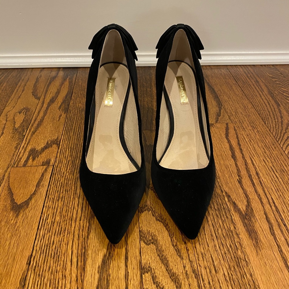 Louise et Cie Josely velvet bow pump